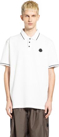 Moncler Logo Patch Cotton Polo Shirt
