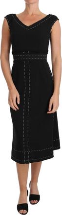 Dolce & Gabbana Dames, Jurken, Zwart, Maat: 2XS Katoen