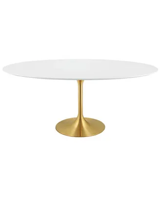 ModWay Lippa 78In Oval Wood Dining Table