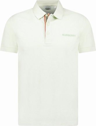 Burberry Mens Burberry Hartford Signature Colour Placket Polo Pistachio - Green - Size: 44