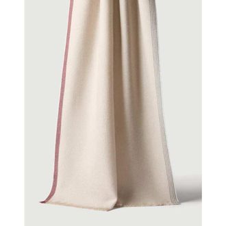 Brunello Cucinelli Mens Sand Wool Silk Blend Scarf