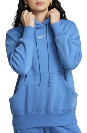 Nike Sportswear Phoenix Fleece Pullover Hoodie in Star Blue/sail at Nordstrom Rack, Size X-Large