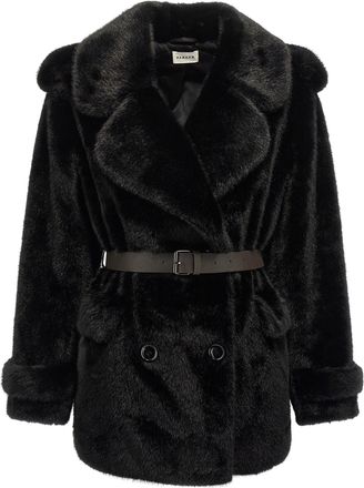 P.A.R.O.S.H. P. A.R. O.S. H.-Faux Coat Pellicce Marrone-Donna