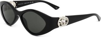 Gucci Grey Cat Eye Ladies Sunglasses GG2121S 002 52
