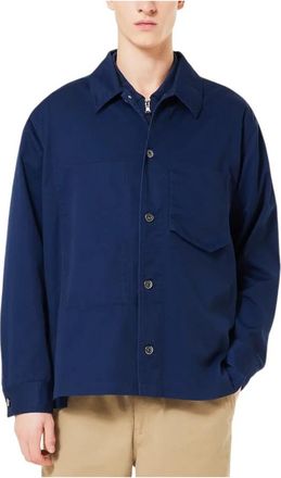 Oakley Cotton Overshirt - Heren - Casual Overhemden - Blauw - XL - Katoen - Overhemden