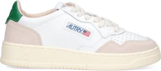 Autry White Suede Overlays Low-Top Sneakers