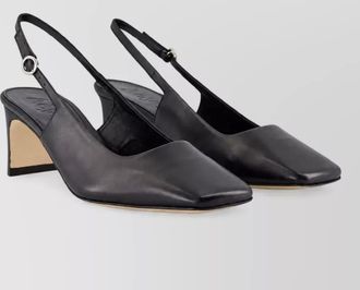 Aeyde leather square-toe mules
