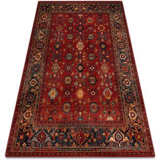 RugsX Rugsx - Alfombra De Lana Omega Parillo Marco Rojo Rub&iacute; Red 170x235 Cm