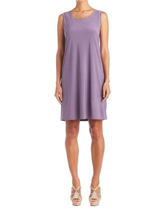 R & M Richards Scoop Sleeveless Evening Mini Dress In Orchid