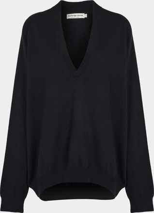 arch4 Oona Baby Goat Cashmere V-Neck Sweater Size: L