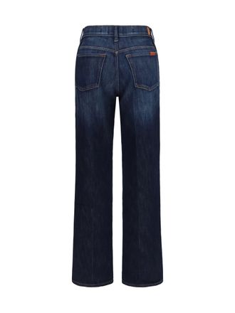 7 For All Mankind Two-Tone Vintage Wash Jeans - Blue