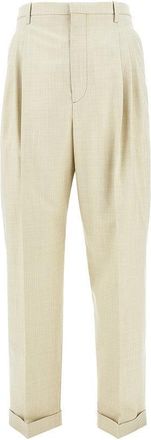 Bottega Veneta M&eacute;lange wool and cotton pants Man 52