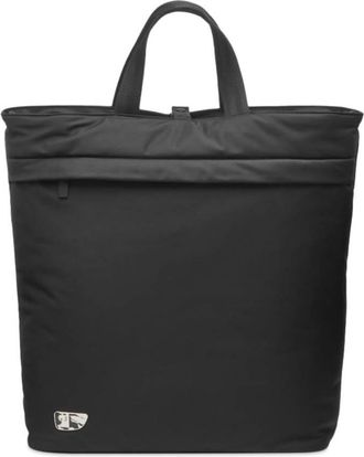 Burberry Shield Field Woven-Blend Tote Bag