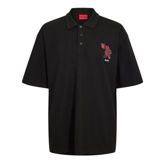 HUGO BOSS Hugo Heren Dardigo Rose Poloshirt (Zwart)