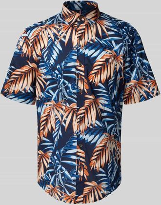 Lerros Regular Fit Freizeithemd mit Kentkragen in Black, Größe XXL