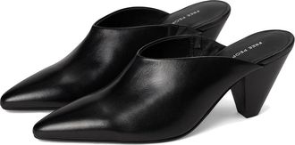 Free People Stellar Mules Womens Boots Black Leather : EU 38.5 (US Womens 8.5) M, Leather/Suede