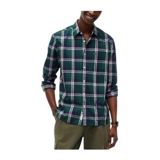Tommy Hilfiger Checked Poplin Shirt - Heren - Casual Overhemden - Groen - L - Overhemden