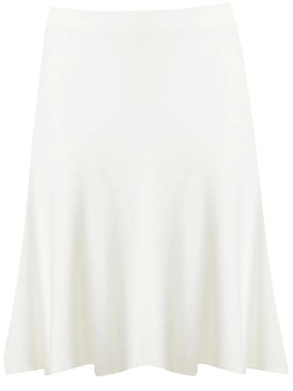 Gloria Coelho flared skirt - women - Viscose/Polyester/Spandex/Elastane - GG - White