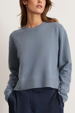 Tanya Taylor Lexia Cashmere Sweater In Steel Blue