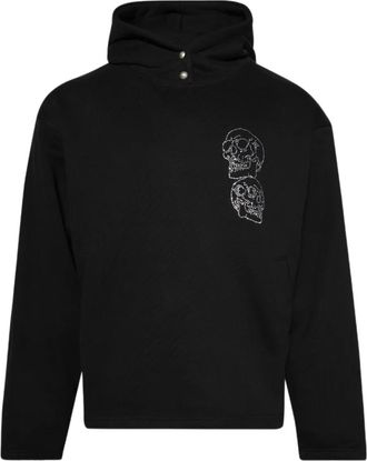Thug Club Hoodie verfraaid met kristallen - Zwart