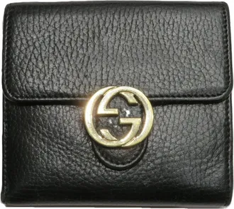 Gucci Black Leather Wallet (Tri-Fold) (Pre-Owned)