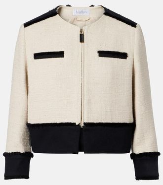 Max Mara Pagaia cotton and linen-blend jacket