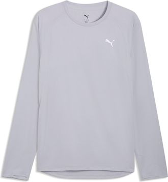 Puma Laufshirt PUMA M RUN VELOCITY LONG SLEEVE (POLY), Herren, Gr. 3XL, vibrant silber, Web, Obermaterial: 100% Polyester, regular fit normal, Rundhals, Sh