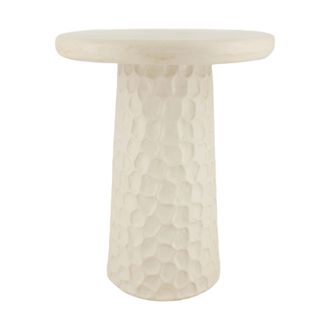 Schubiger M&ouml;bel Beistelltisch Magnesium, Weiss H: 48 cm