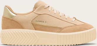 Sorel Womens Ona Ave T-Toe Sneaker In Ceramic, Tawny Buff