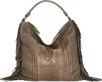 Reptiles House Spacious Brown Reptiles House Shoulder Bag