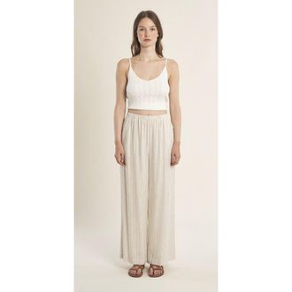 Molly Bracken Gestreepte wijde broek