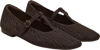 Vivaia T-Bar Ballet Flats in Dark Chocolate at Nordstrom, Size 9.5