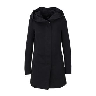 Only Cappotto con cappuccio Vestibilit&agrave; rilassata - - Coats - Donna - Nero - L