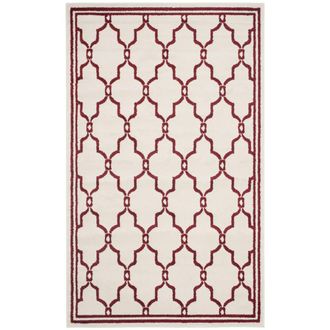 Safavieh Alfombra beige/rojo 152 x 244 cm