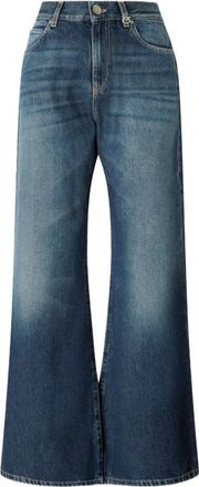 Pinko Wanda Wide Leg Jeans - Dames - Loose Fit Jeans - Blauw - W29 - Katoen - Jeans