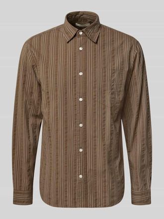 Selected Regular Fit Freizeithemd aus reiner Baumwolle Modell FREDDIE in Schoko, Gr&ouml;&szlig;e XXL