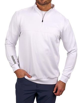 Black Clover Cross Q-Zip in White at Nordstrom, Size Xx-Large