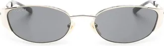 Gucci Interlocking G Oval-frame Sunglasses