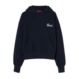 Gucci Dames, Sweatshirts & Hoodies, Blauw, Maat: XS Jersey