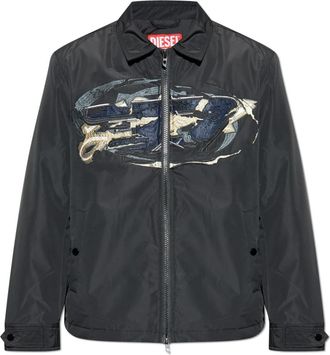 Diesel Jas J-Oachim-D-Padd - Heren - Zomerjassen - Zwart - S - Jassen