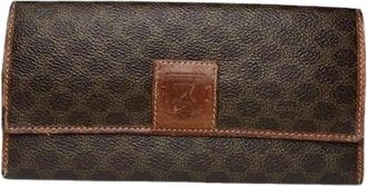Celine Pre-owned Wallets, female, Brown, Size: ONE SIZE Pre-owned Vintage Leather Wallet