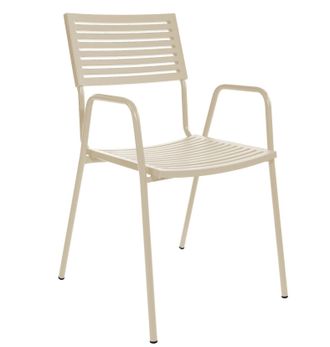 Schubiger M&ouml;bel Gartenstuhl Bodensee Lamello mit Armlehne