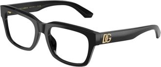 Dolce & Gabbana Optical Frame - Heren - Brillen - Zwart - 55 MM - Accessoires