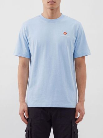 Casablanca T-shirt girocollo in cotone organico con stampa grafica