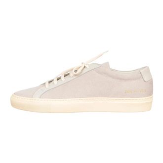 Common Projects Italian Leather Trainers with Gold Code