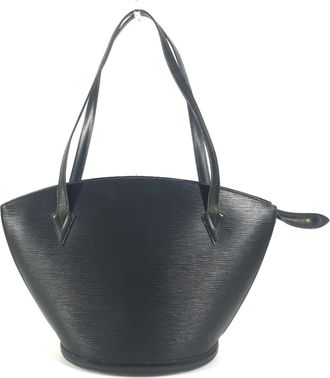 Louis Vuitton Black Noir Epi Leather Shoulder Bag Tote Bag (Pre-Owned)