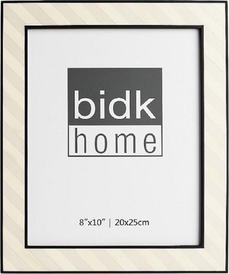 BIDKhome Bidkhome Black & White Resin Bone Picture Frame 8X10