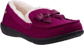 Revitalign Trillium Faux Fur Lined Slipper in Red Plum at Nordstrom, Size 7.5