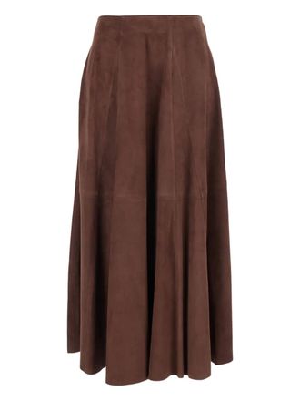 Arma panelled midi skirt - Marrone