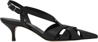Scarosso Clio Pump - Dames - Sandalen met hakken - Zwart - 38 1/2 EU - Leer - Schoenen